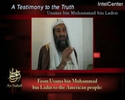 This image taken from a Web site frequently used by Islamic militants and made available from IntelCenter, shows al-Qaida chief Osama bin Laden in an undated photo that accompanied the posting of an audio tape with bin Laden speaking. Bin Laden purportedly said in the audio tape Tuesday May 23, 2006 that neither Zacarias Moussaoui _ the only person convicted in the U.S. for the Sept. 11 attacks _ nor anyone held at Guantanamo had anything to do with the al-Qaida operation. (AP Photo/IntelCenter)